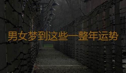男女梦到这些一整年运势都好