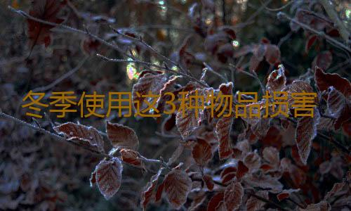 冬季使用这3种物品损害健康