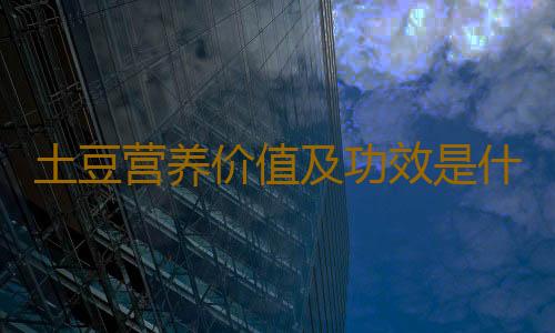土豆营养价值及功效是什么