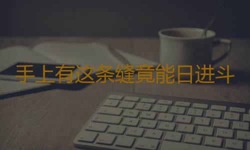 手上有这条缝竟能日进斗金