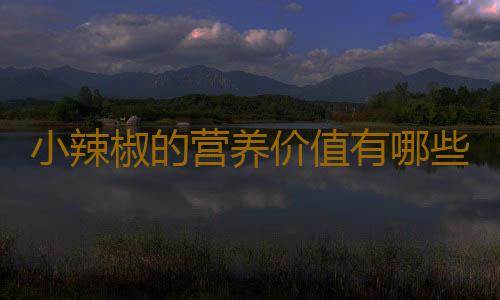小辣椒的营养价值有哪些？