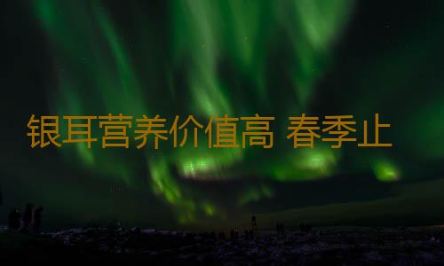 银耳营养价值高 春季止咳润肺可吃它