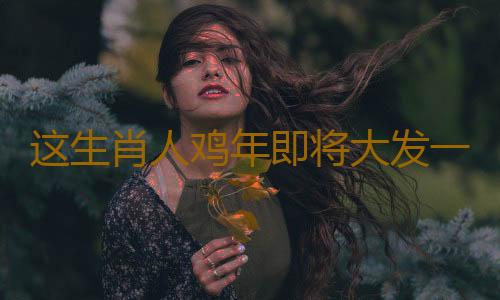 这生肖人鸡年即将大发一笔