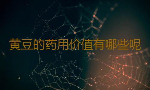 黄豆的药用价值有哪些呢